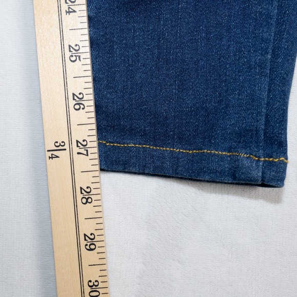 Good American Women's Skinny Jeans - Dark Blue 6-12 - Picture 5 of 11